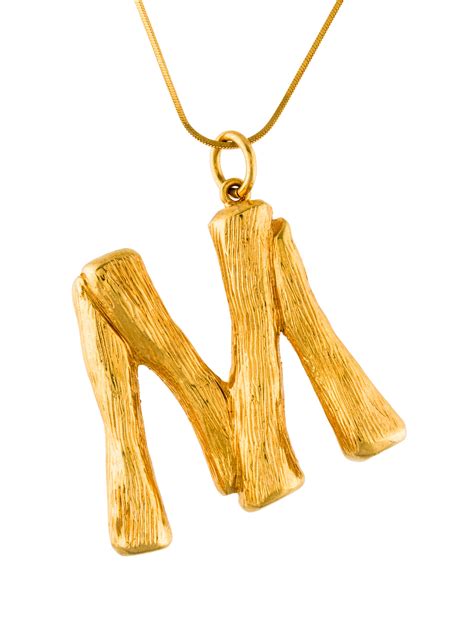 celine alphabet pendant m